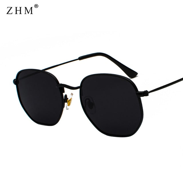 Fashion Metal Sun Glass Cool Square Shape Colorful Fashion Simple Style  Metal Transparent Sunglasses - CJ18OY8W775